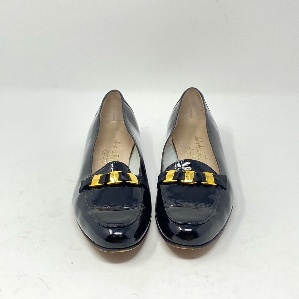 ❤️Salvatore Ferragamo Vintage Black Loafer. Size 8B - Picture 7 of 11